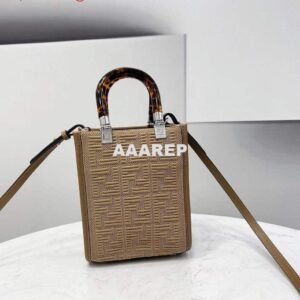 Replica Fendi 8BS051 Mini Sunshine Shopper Bag 8527 Apricot