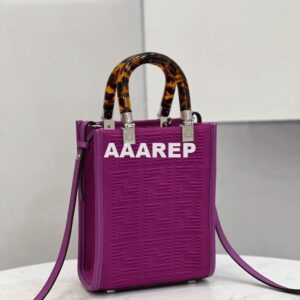 Replica Fendi 8BS051 Mini Sunshine Shopper Bag 8527 Purple