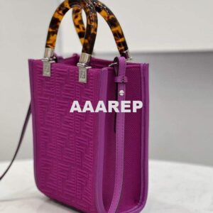 Replica Fendi 8BS051 Mini Sunshine Shopper Bag 8527 Purple 2