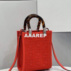 Replica Fendi 8BS051 Mini Sunshine Shopper Bag 8527 Red