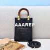 Replica Fendi 8BS051 Mini Sunshine Shopper Leather Bag 8376A Beige