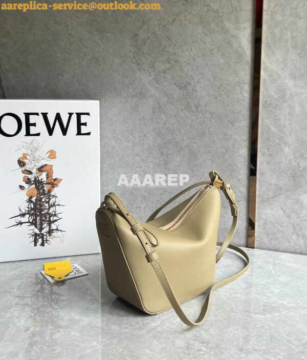 Replica Loewe Mini Hammock Hobo bag in classic calfskin A538G13 Clay G 2