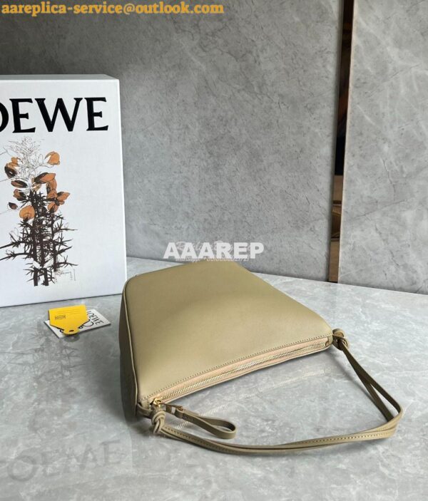 Replica Loewe Mini Hammock Hobo bag in classic calfskin A538G13 Clay G 5