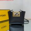 Replica Fendi 8BS054 fendi way small Beige Leather Bag