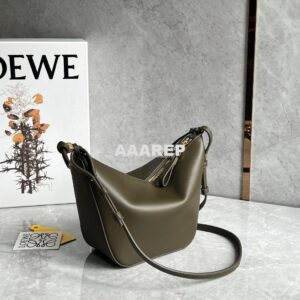 Replica Loewe Mini Hammock Hobo bag in classic calfskin A538G13 Dark K 2