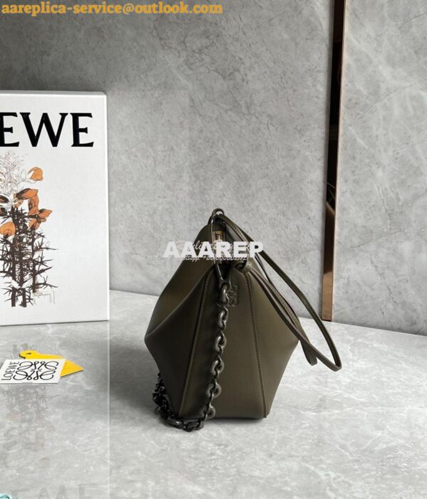 Replica Loewe Mini Hammock Hobo bag in classic calfskin A538G13 Dark K 3