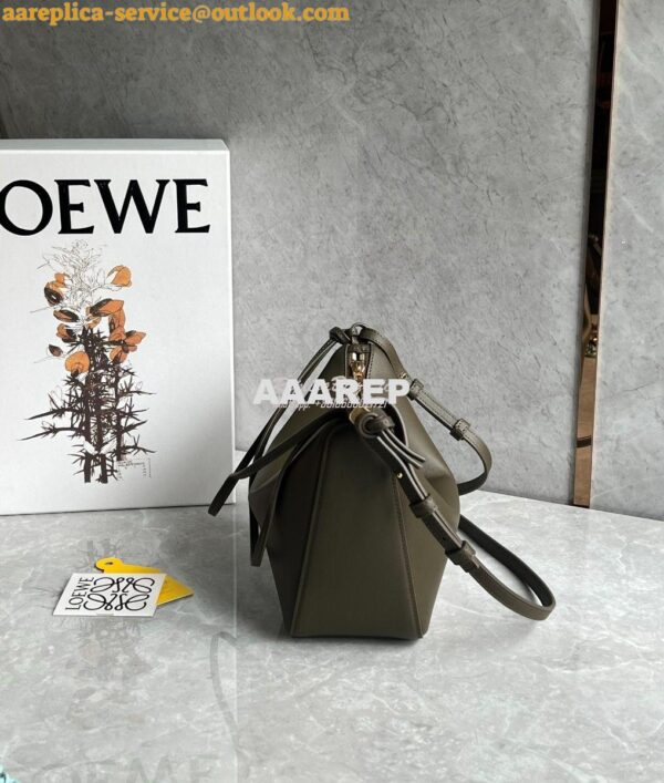 Replica Loewe Mini Hammock Hobo bag in classic calfskin A538G13 Dark K 5