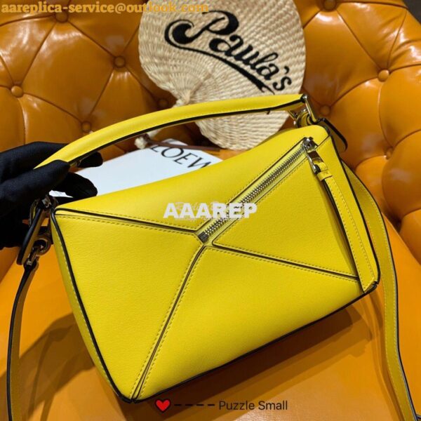 Replica Loewe Puzzle Small Bag 98895 Yellow 3