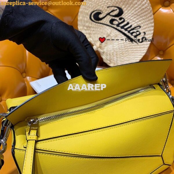 Replica Loewe Puzzle Small Bag 98895 Yellow 7
