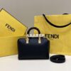 Replica Fendi 8BS067 By The Way Mini Small Boston bag in mint Brown leather 2