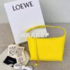 Replica Loewe Small Gate Pocket Bag in Grained Calfskin 16842 Black 2