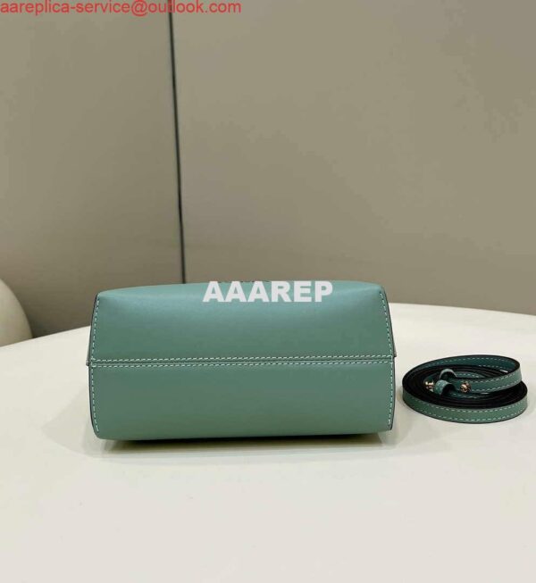 Replica Fendi 8BS067 By The Way Mini Small Boston bag in mint green leather 2