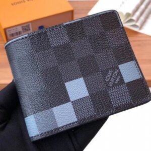 Replica Louis Vuitton Slender Wallet Damier Graphite Pixel N60181 BLV1036 2