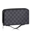 Replica Louis Vuitton Multiple Wallet Dark Infinity Leather M63235 BLV1045 2