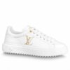 Replica Louis Vuitton Time Out Sneakers with Gold-glitter Signature