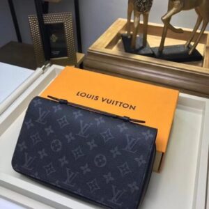 Replica Louis Vuitton Zippy XL Wallet Monogram Eclipse M61698 BLV1108 2