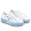 Replica Louis Vuitton White/Light Blue Time Out Sneakers