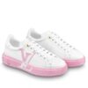 Replica Louis Vuitton White/Pink Time Out Sneakers