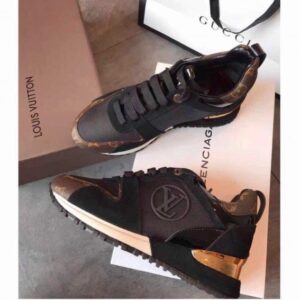 Replica Louis Vuitton Women Black Run Away Sneaker 2