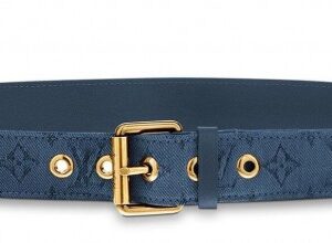 Replica Louis Vuitton Signature 35mm Belt Monogram Denim M0175Q