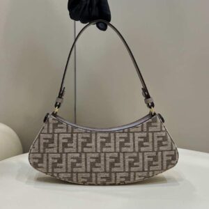 Replica Fendi 8BS068 O’Lock Swing Gray and fox fur pouch 8573