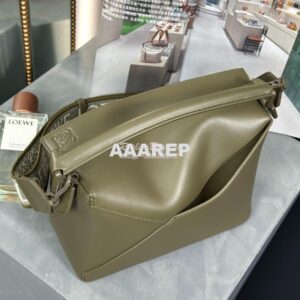 Replica Loewe Small Puzzle Bag In Satin Calfskin With Tonal Coloured H 2