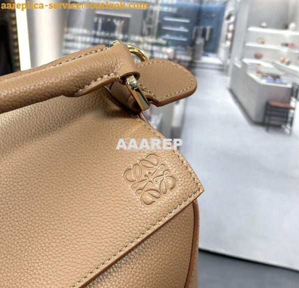 Replica Loewe Small Puzzle Bag In Soft Grained Calfskin A510P60 Toffee 8