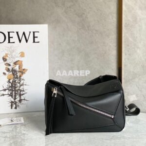 Replica Loewe Small Puzzle Bumbag In Classic Calfskin B510P35 Black