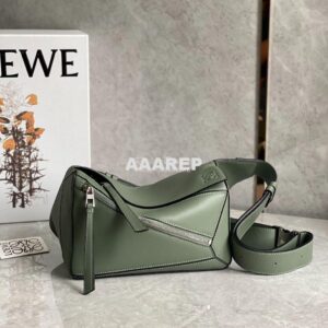 Replica Loewe Small Puzzle Bumbag In Classic Calfskin B510P35 Khaki