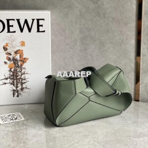 Replica Loewe Small Puzzle Bumbag In Classic Calfskin B510P35 Khaki 2