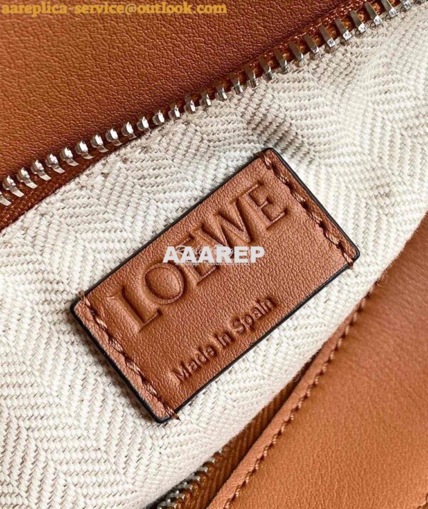 Replica Loewe Small Puzzle Bumbag In Classic Calfskin B510P35 Tan 6