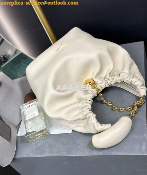 Replica Loewe Small Squeeze Bag In Nappa Lambskin A914NCH White 2