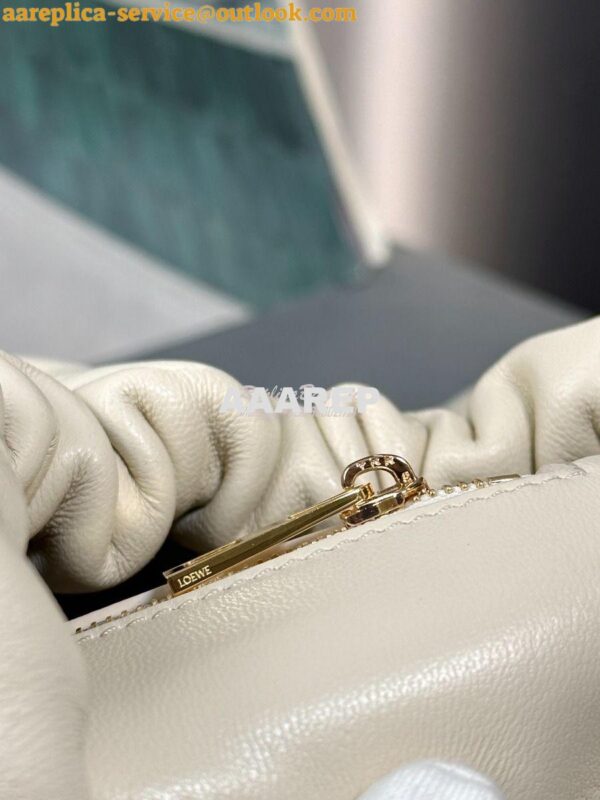 Replica Loewe Small Squeeze Bag In Nappa Lambskin A914NCH White 9