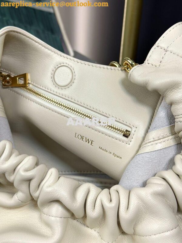 Replica Loewe Small Squeeze Bag In Nappa Lambskin A914NCH White 8