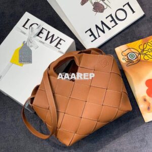 Replica Loewe Woven Basket Bag 66081 Tan 2