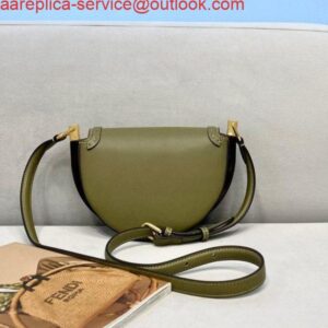 Replica Fendi 8BT346 Moonlight Shoulder Green Leather Bag