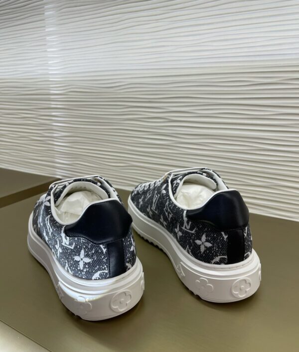 Replica Louis Vuitton gray Monogram denim Time Out Sneaker 1AAW2S 9