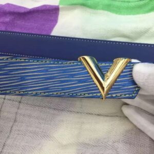 Replica Louis Vuitton Essential V Belt Epi Denim M6076W 2