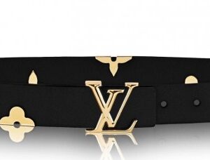 Replica Louis Vuitton LV Iconic Metallic Flowers 30mm Belt M9310U