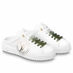 Replica Louis Vuitton Time Out Open Back Sneakers Green