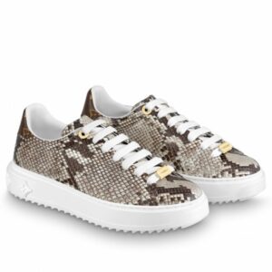 Replica Louis Vuitton Time Out Sneakers In Embossed Python Leather 2