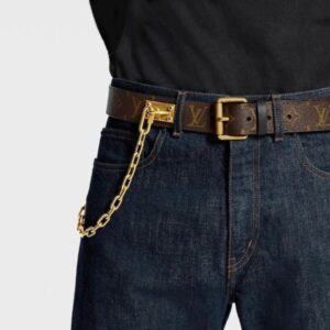 Replica LV M0180Q Louis Vuitton Signature Chain 35mm Belt