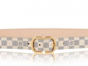 Replica Louis Vuitton Mini 25MM Belt Damier Azur M9782X