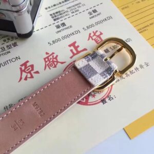 Replica Louis Vuitton Mini 25MM Belt Damier Azur M9782X 2