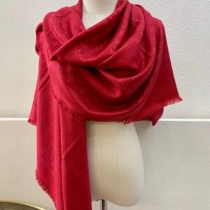 Replica Louis Vuitton Red Monogram Shawl M72237 2