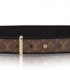 Replica Louis Vuitton Crocodile LV Initiales 40MM Belt M9896T