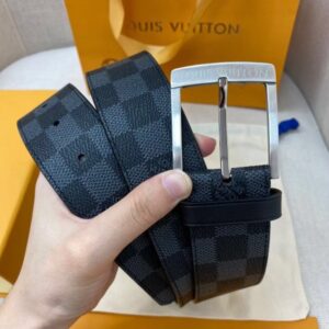 Replica Louis Vuitton Downtown 40mm Belt Damier Graphite M0374V 2