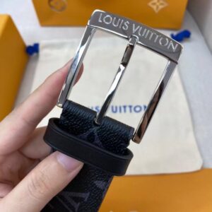 Replica Louis Vuitton Downtown 40mm Belt Monogram Eclipse M0375V 2