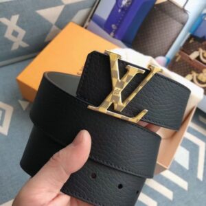 Replica Louis Vuitton Gold Damier LV 40MM Reversible Belt M0333V 2