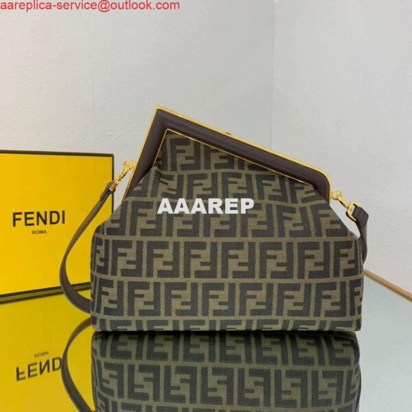 Replica Fendi FIRST Medium Bag Dark Green FF bag 8BP127 3